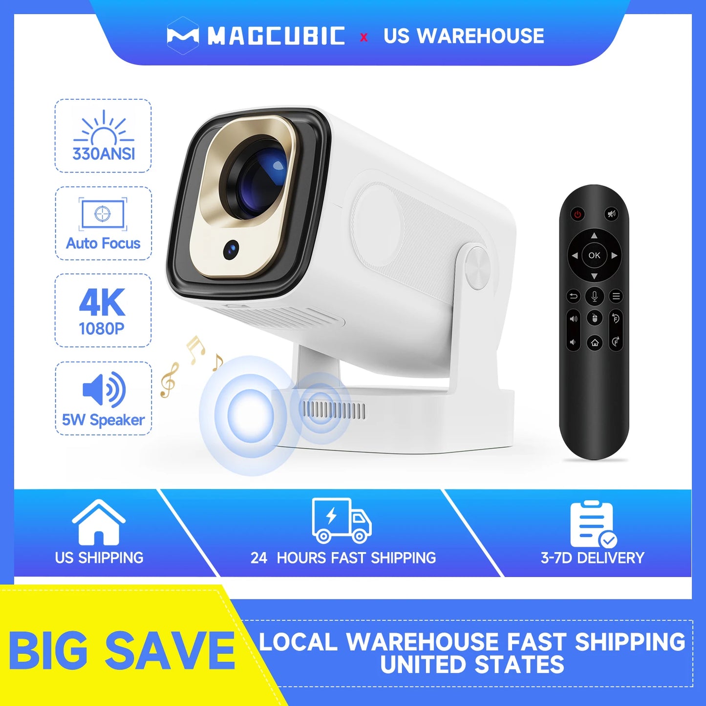 Projector 4k android 11